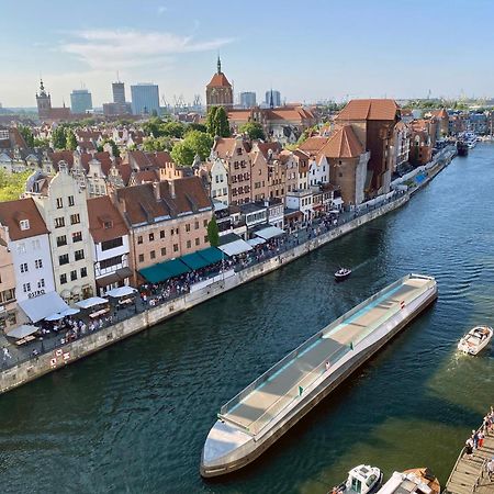 Hello Apartments Amazing River View 4 Bedrooms & Balcony Gdansk Bagian luar foto
