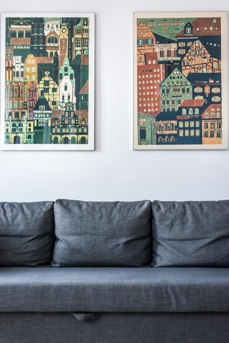 Hello Apartments Amazing River View 4 Bedrooms & Balcony Gdansk Bagian luar foto